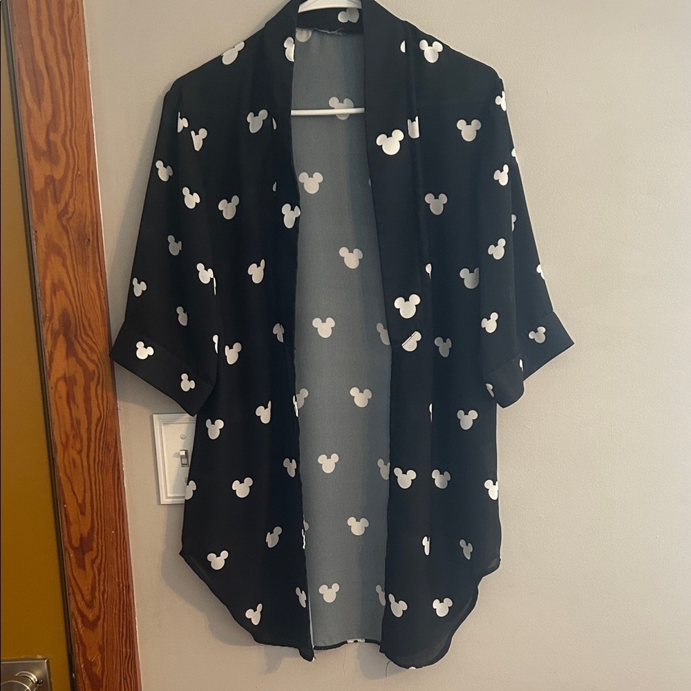 Disney Black and White Mickey Mouse Swim Coverup